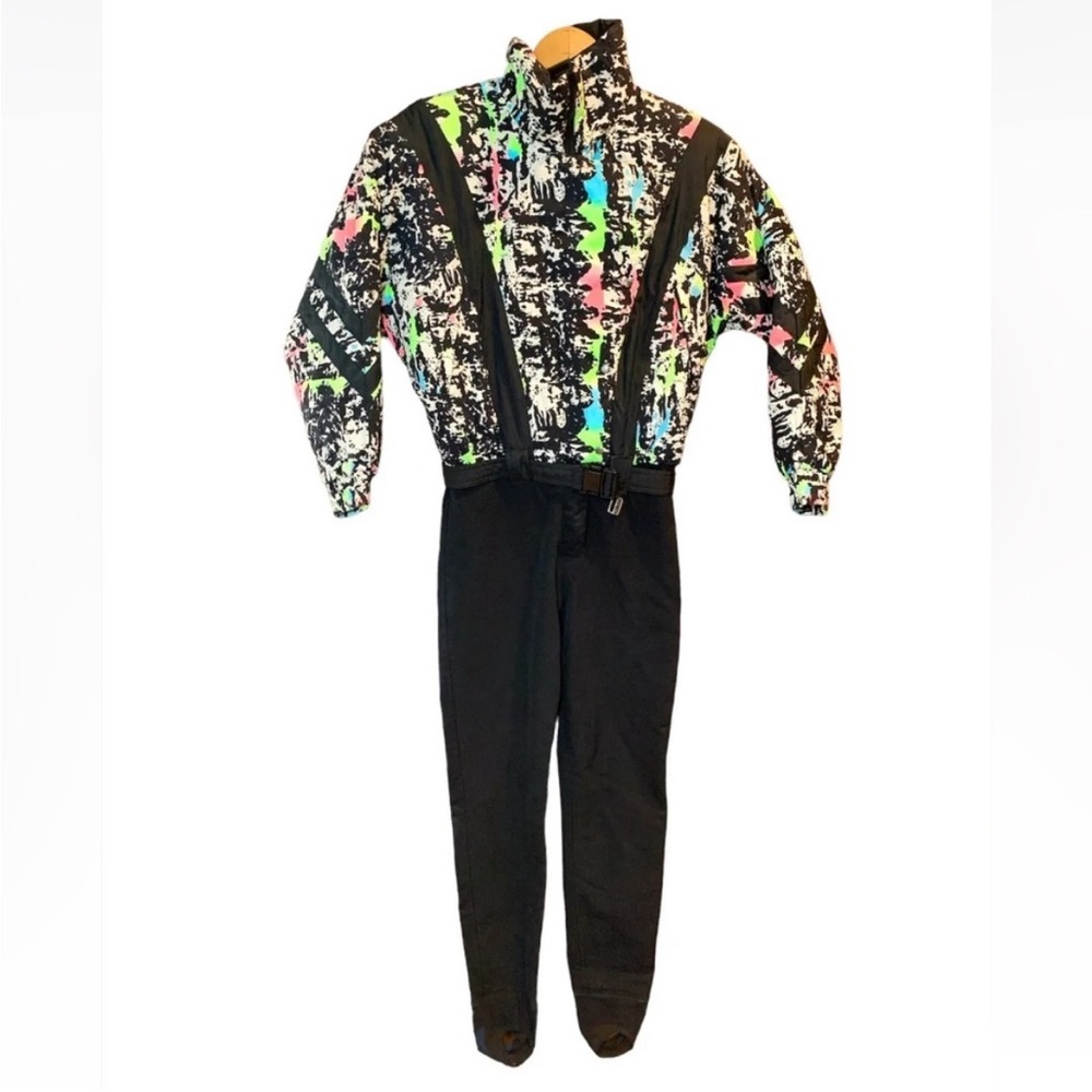 Vintage ‘90’s Ski/Snow suit with Neon